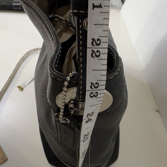 Coach Shoulder Bag Leather Black Authentic NoK05S-5715 - Picture 13 of 14